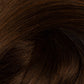 A close-up texture shot of dark brown hair with subtle warm brown highlights, showing the fine hair strands and glossy sheen. (Dark Brown / #2)