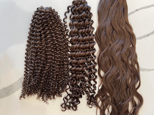 Phanes Wavy / Curly G-Weft Hair Extensions